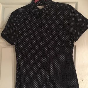 River Island Polka Dot Short Sleeve Shirt